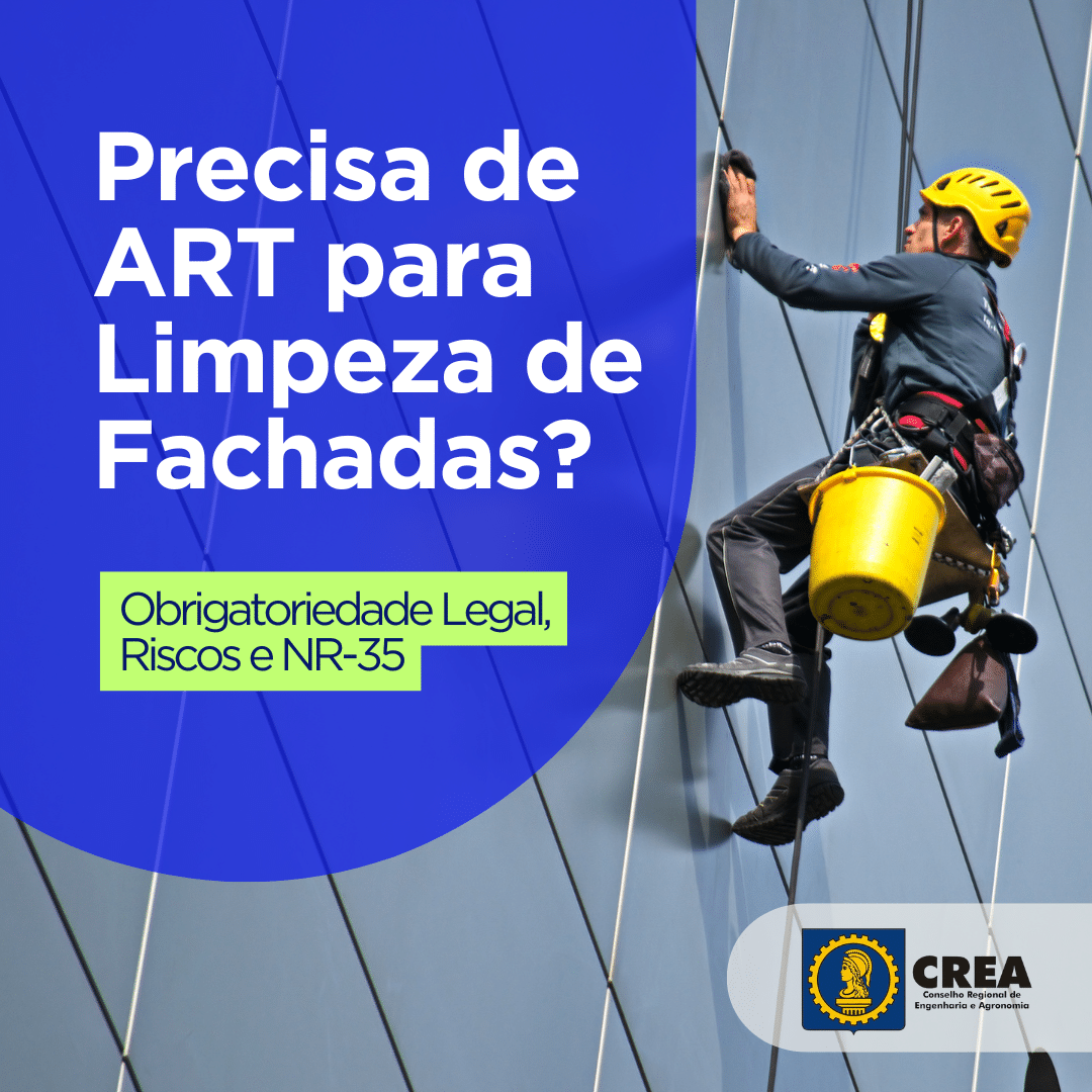 ART para Limpeza de Fachada em Altura? | OBRIGATÓRIO? Guia Legal CREA/NR-35